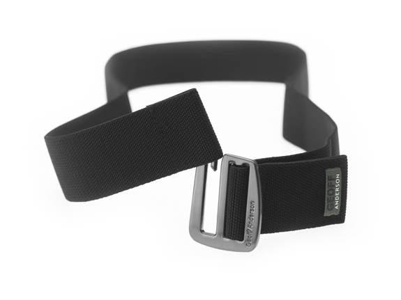 Levně opasek/belt elastický (metal+black) Variant: velikost XXL/XXXL