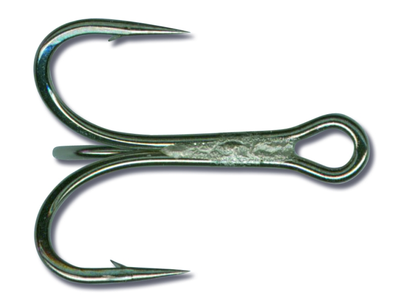 Levně 36329NP-BN-2, trojháčik, 6ks, Mustad Variant: veľ. 2, barva black nickel