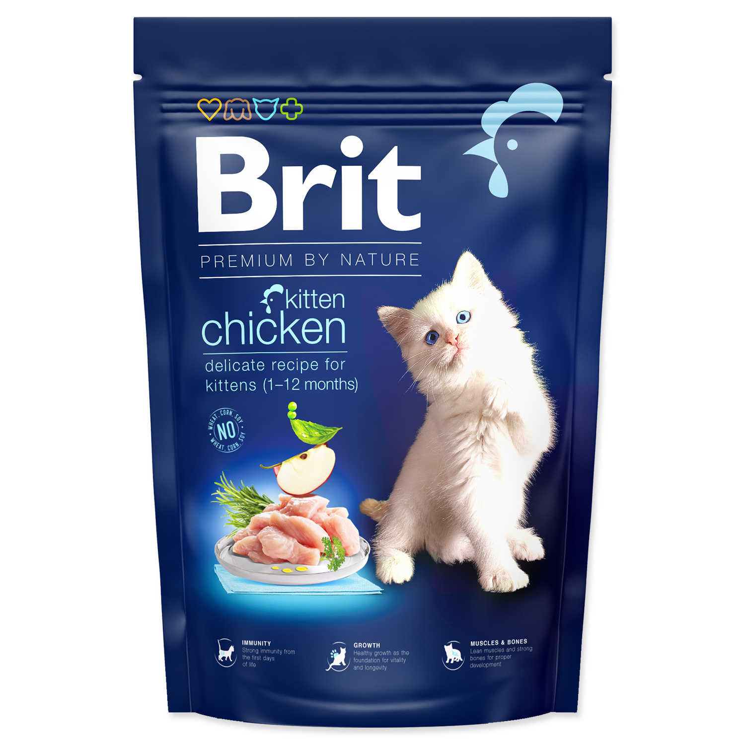 Levně Brit Premium Cat by Nature Kitten Chicken 1,5kg