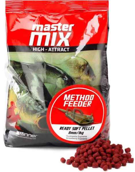 Levně Method Feeder Ready Soft Pellet 8mm / 1kg, měkké pelety Variant: Squid&Orange