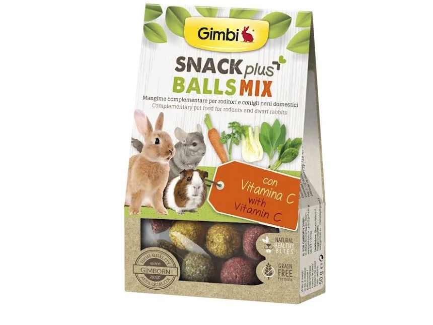 Levně Gimbi Snack Plus kuličky MIX 50g