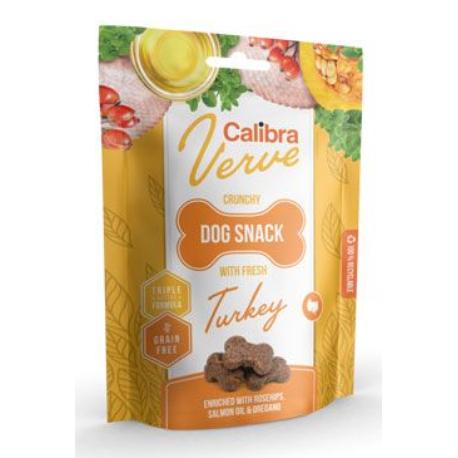 Levně Calibra Dog Verve Crunchy Snack Fresh Turkey 150g