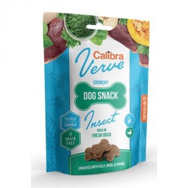Levně Calibra Dog Verve Crunchy Snack Insect&Fresh Duck 150g