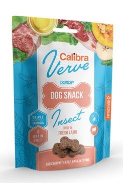 Levně Calibra Dog Verve Crunchy Snack Insect&Fresh Lamb 150g