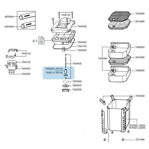 EHEIM ROTOR PRO 2226, 2228, 2326, 2328 (7656200)