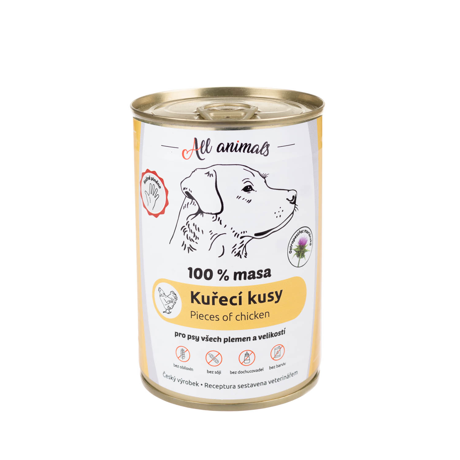 Levně All Animals DOG kuřecí kousky 400g