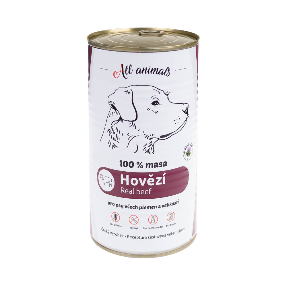 Levně All Animals DOG hovězí mleté 1200g