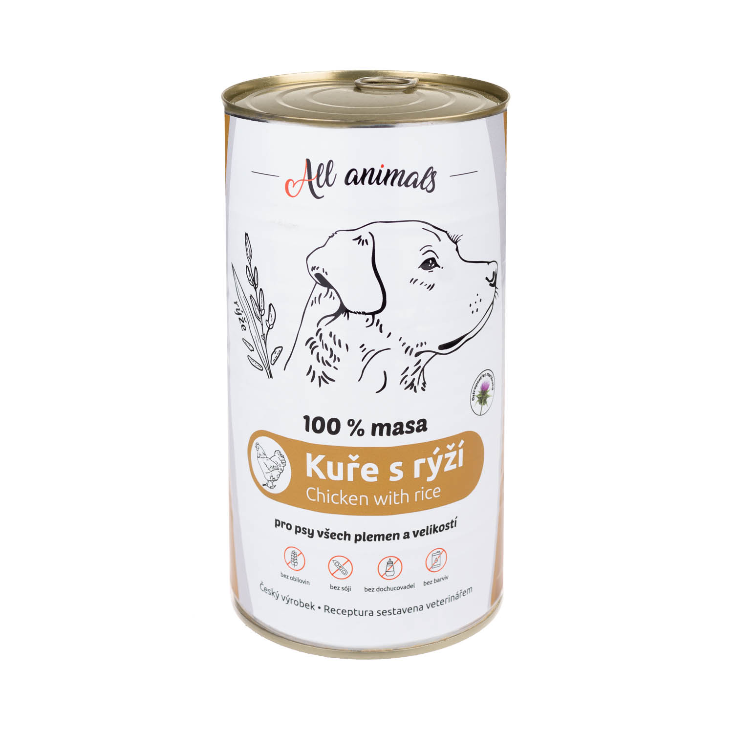 Levně All Animals DOG kuřecí mleté s rýží 1200g