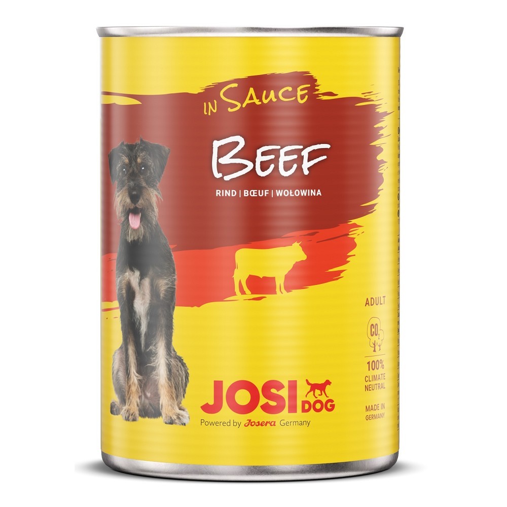 Levně Konzerva JosiDog Beef in Sauce 415 g