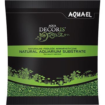 Levně Aquael Aqua Decoris green 2-3mm 1kg, písek dekorační zelený