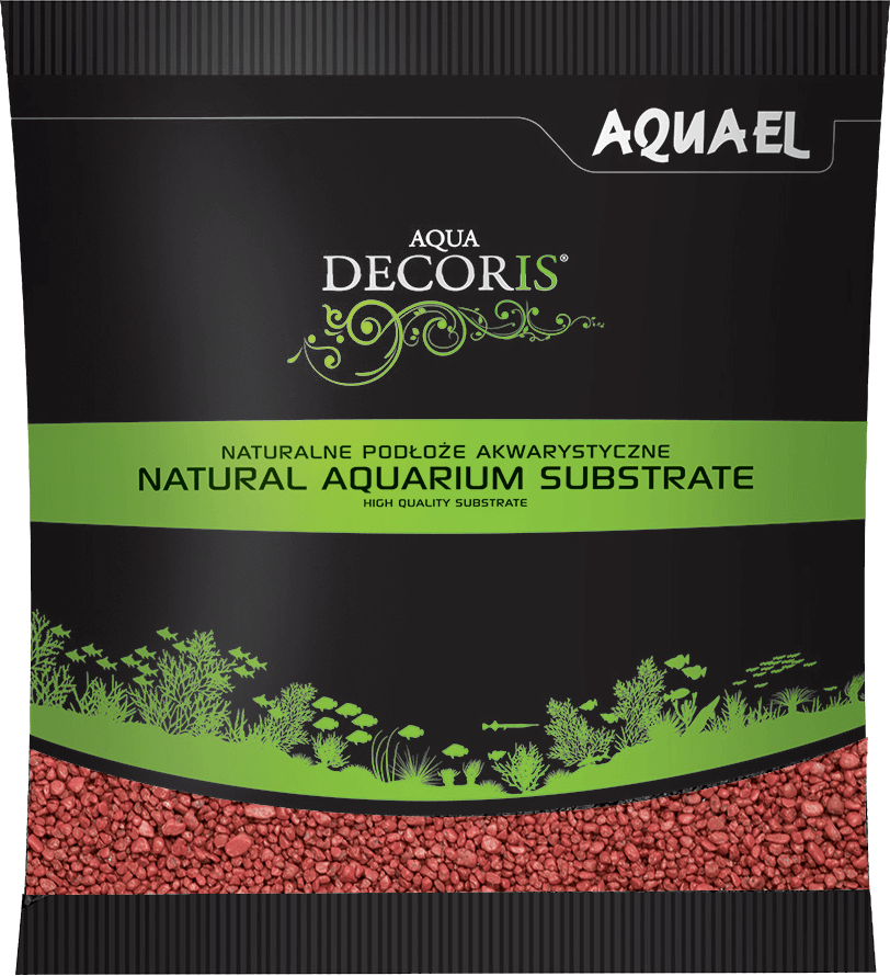 Levně Aquael Aqua Decoris red 2-3mm 1kg, písek dekorační červený