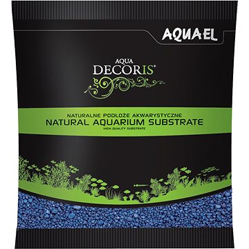 Levně Aquael Aqua Decoris blue 2-3mm 1kg, písek dekorační modrý