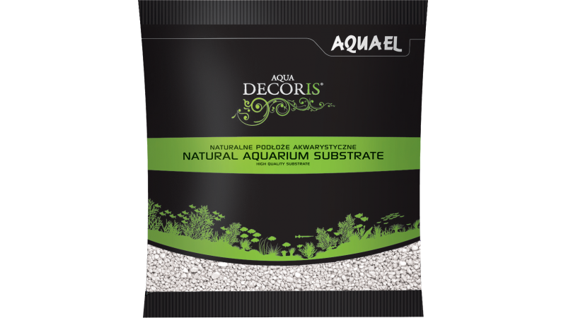 Levně Aquael Aqua Decoris white 2-3mm 1kg, písek dekorační bílý