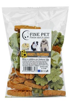 Levně FINE PET Mrkev+Vojtěška pro hlodavce 120g