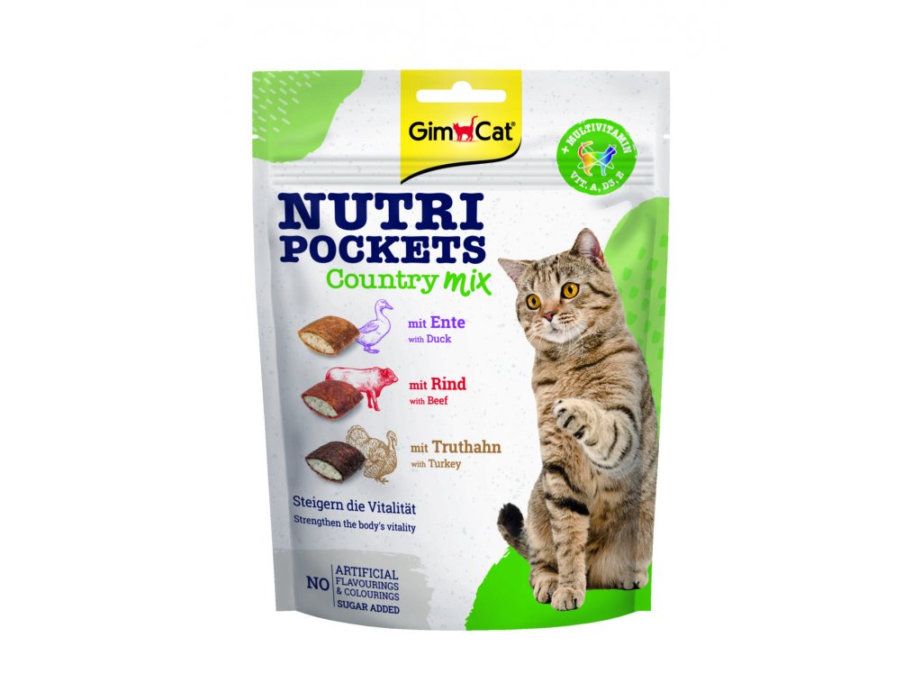 Levně Gimcat Nutri Pockets Country Mix 150 g