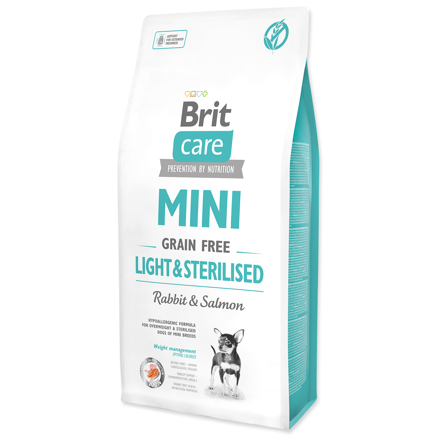 Levně BRIT Care Dog Mini Grain Free Light & Sterilised 7kg