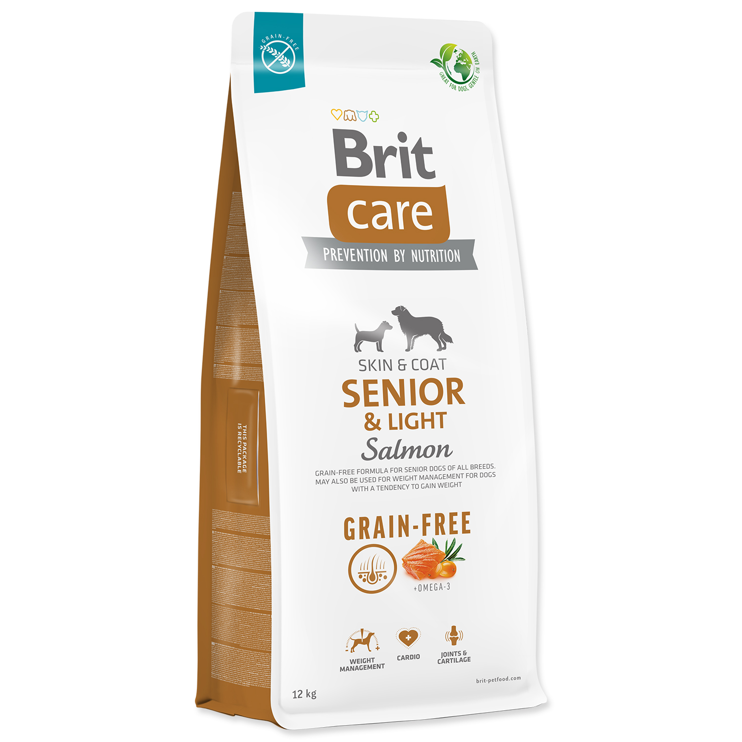 Levně BRIT Care Dog Grain-free Senior & Light 12kg