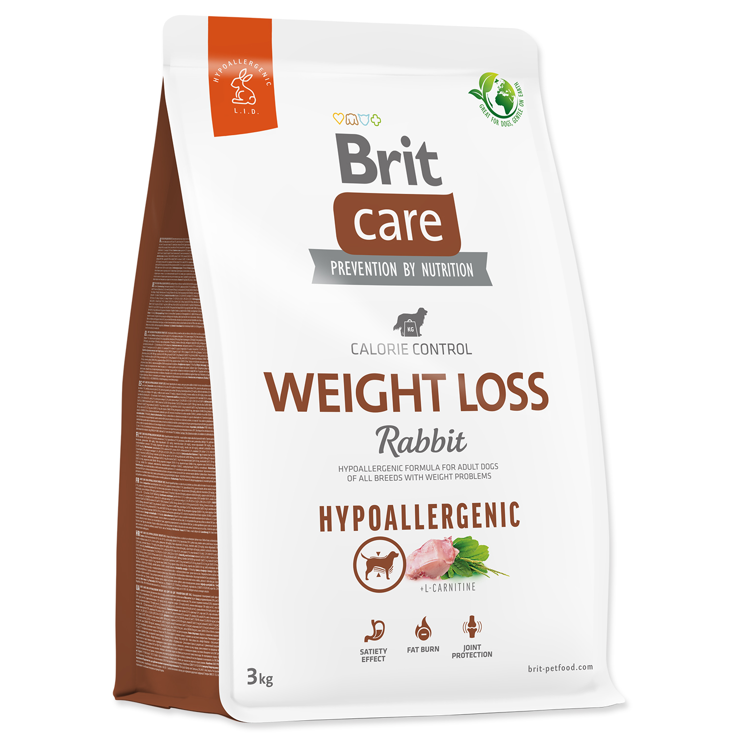 Levně BRIT Care Dog Hypoallergenic Weight Loss 3kg