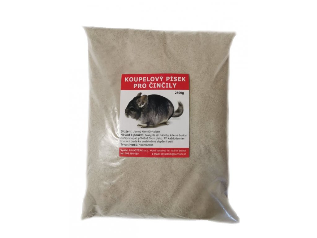 Levně Koupací písek pro činčily (2 litry – cca 2,5kg)