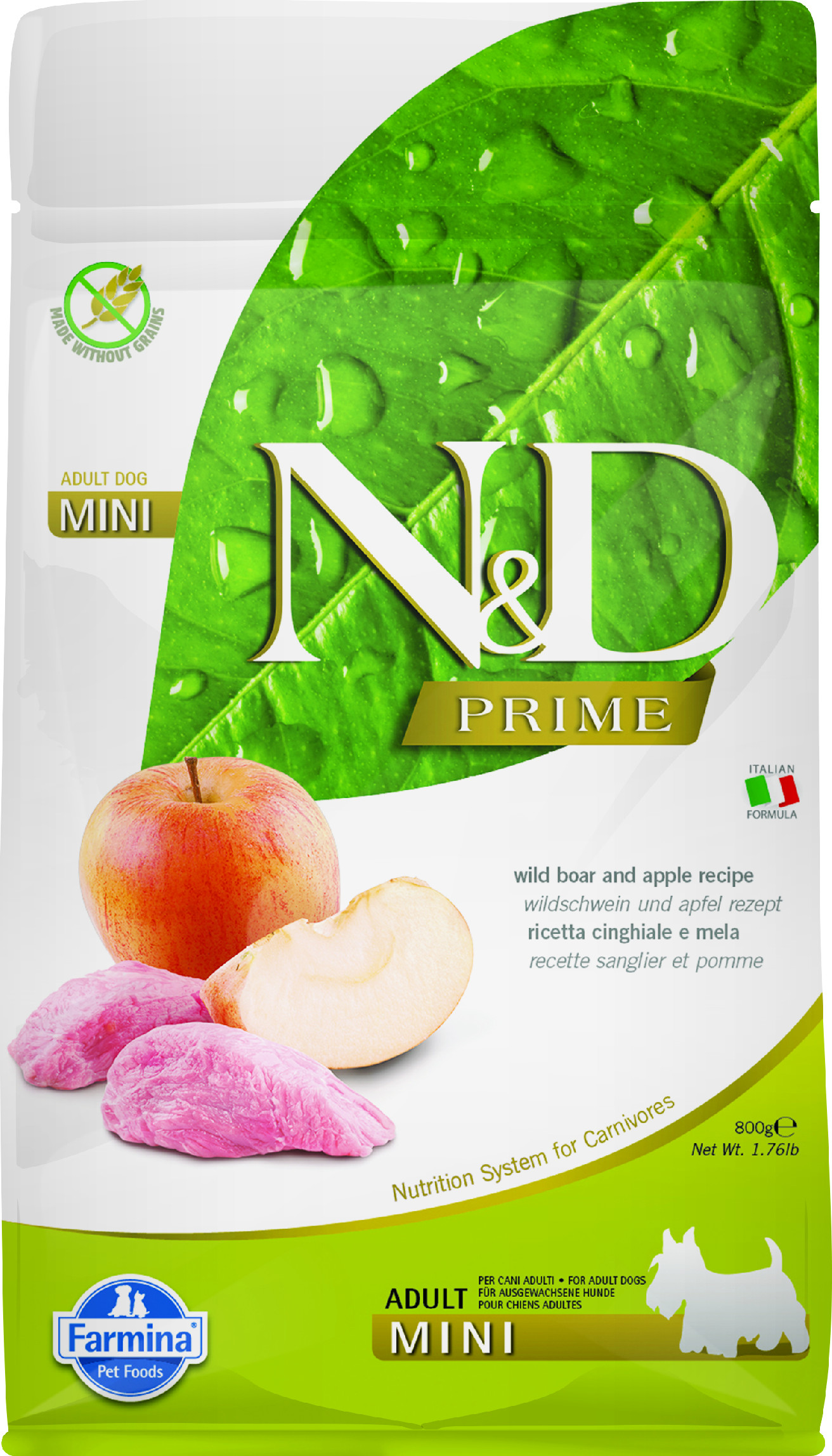 Levně N&D PRIME DOG Adult Mini Boar & Apple 800g