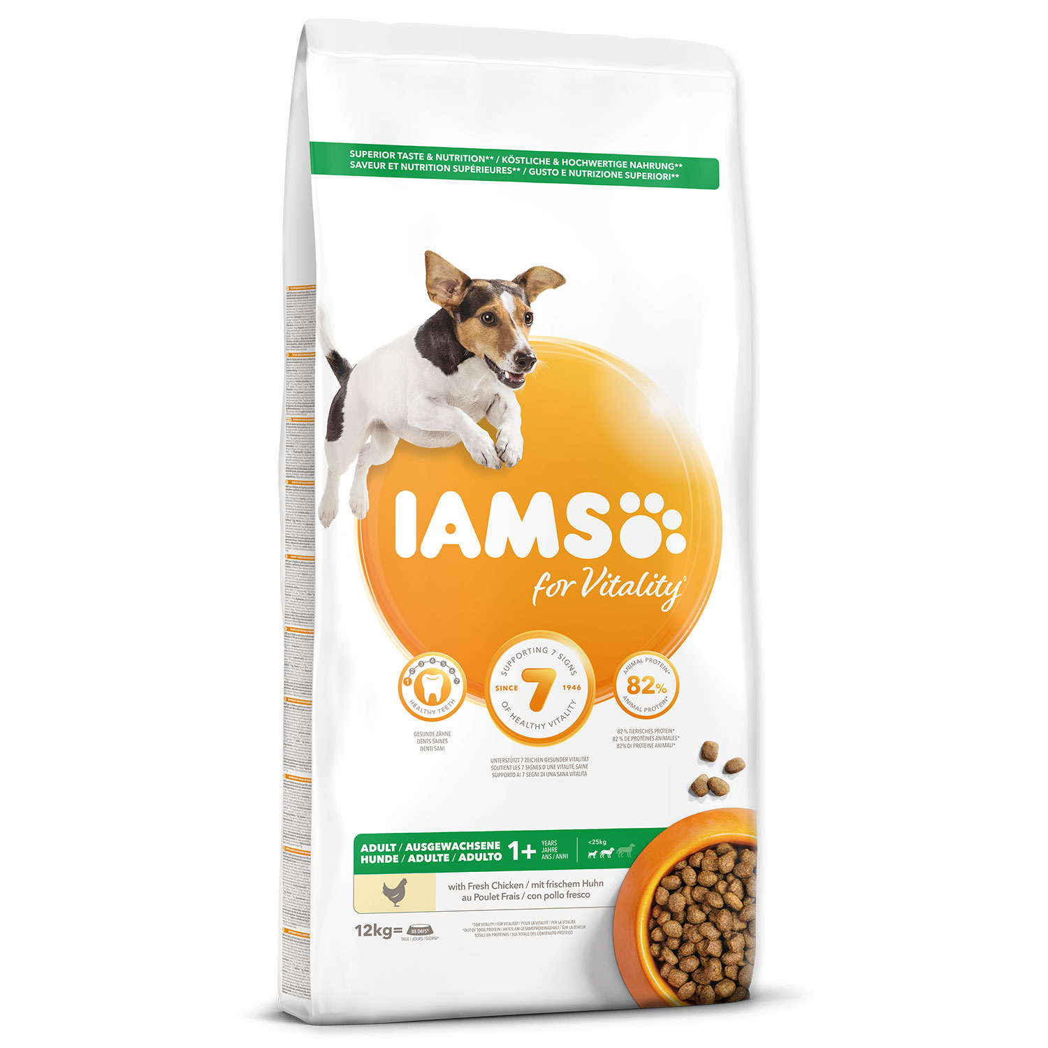 Levně IAMS Dog Adult Small & Medium Chicken 12 kg