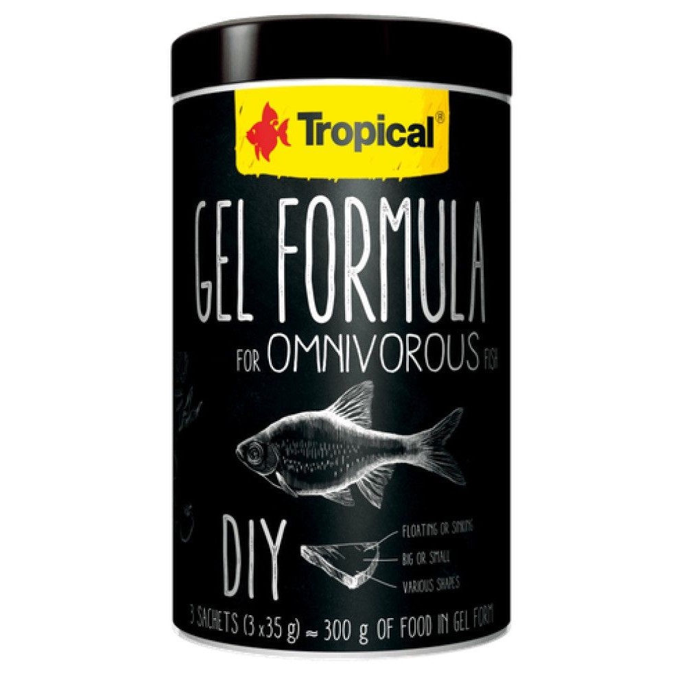 Levně TROPICAL GEL FORMULA FOR OMNIVOROUS FISH 1000ML (3X35G)