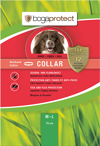 Levně BOGAR Antiparazitní obojek bogaprotect COLLAR pro psy, 75cm