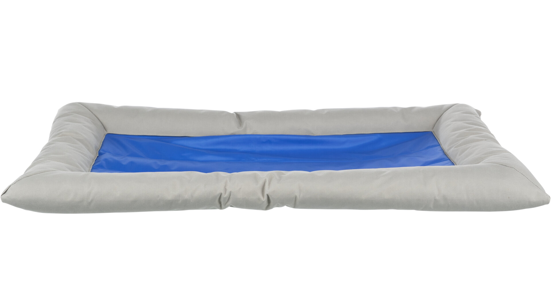 Levně Chladící obdelníkový pelech Cool Dreamer s okrajem šedo/modrý 75x50cm