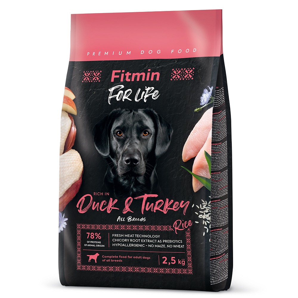 Levně Fitmin dog For Life Duck & Turkey Velikost balení: 12kg