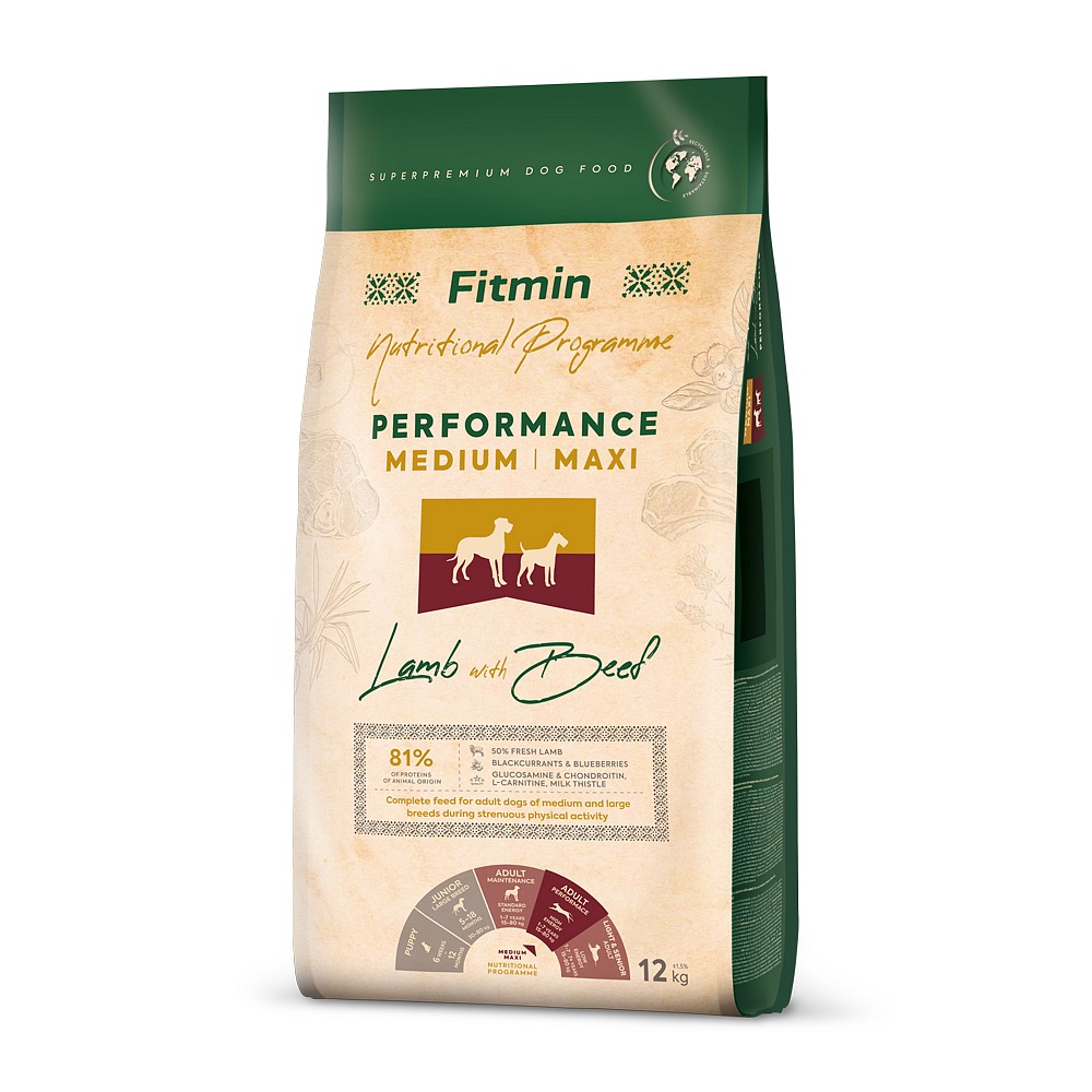 Levně Fitmin dog medium maxi performance lamb beef 12 kg