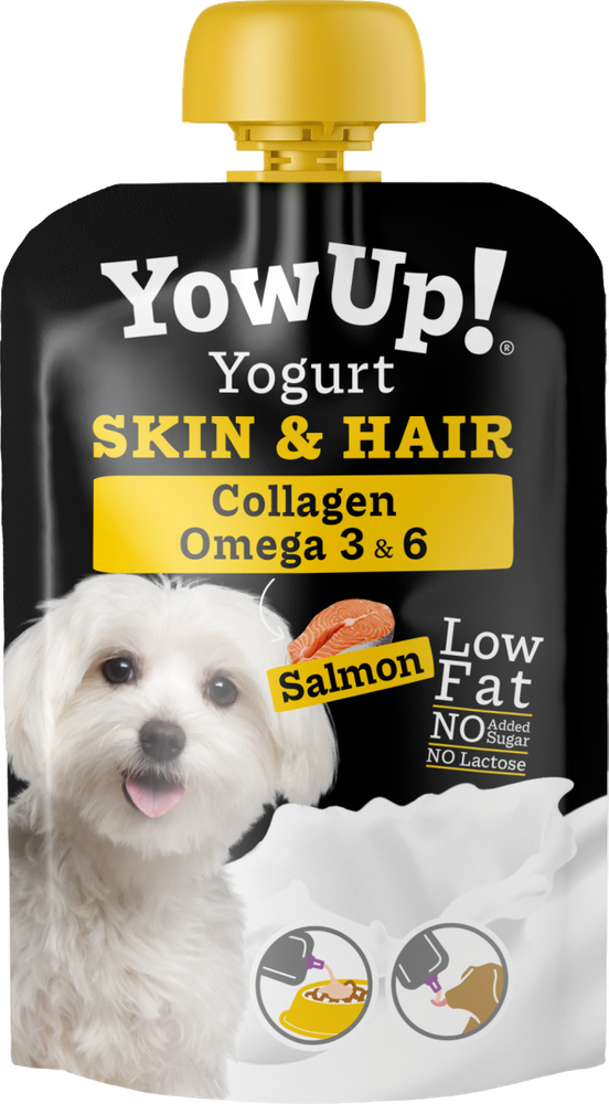 Levně YOWUP! jogurtová kapsička SKIN & HAIR pro psy, 115 g