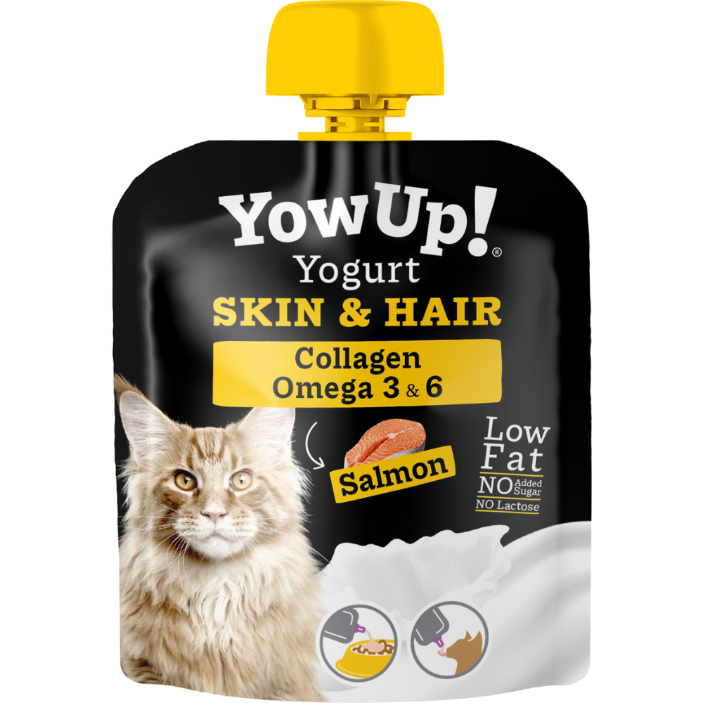 Levně YOWUP! jogurtová kapsička SKIN & HAIR pro kočky, 85 g