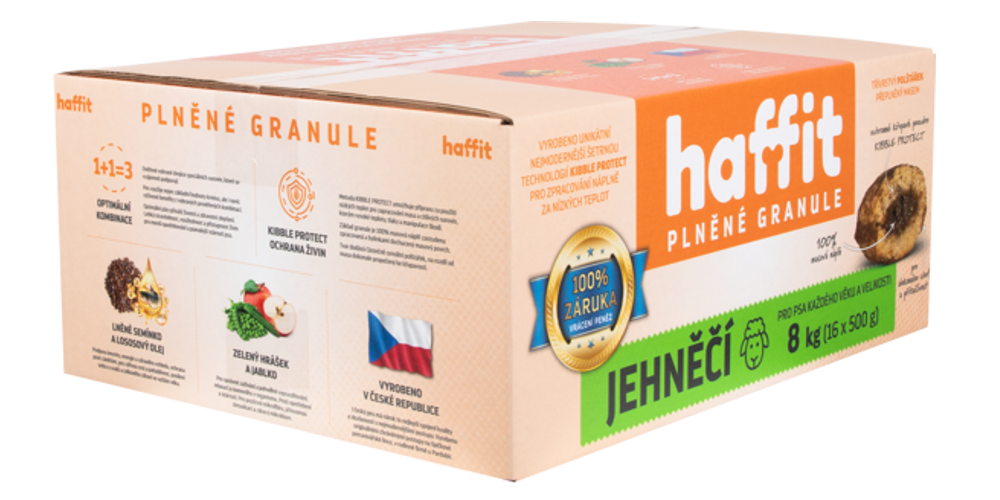 Levně HAFFIT - PLNĚNÉ GRANULE - JEHNĚČÍ Velikost balení: 3kg