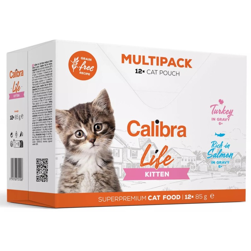 Levně Calibra Cat Life kapsa Kitten Multipack 12x85g