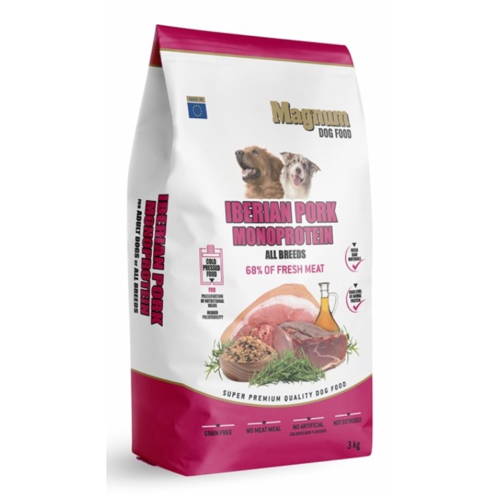 Levně Magnum 3kg Iberian Pork & Monoprotein All Breed dog