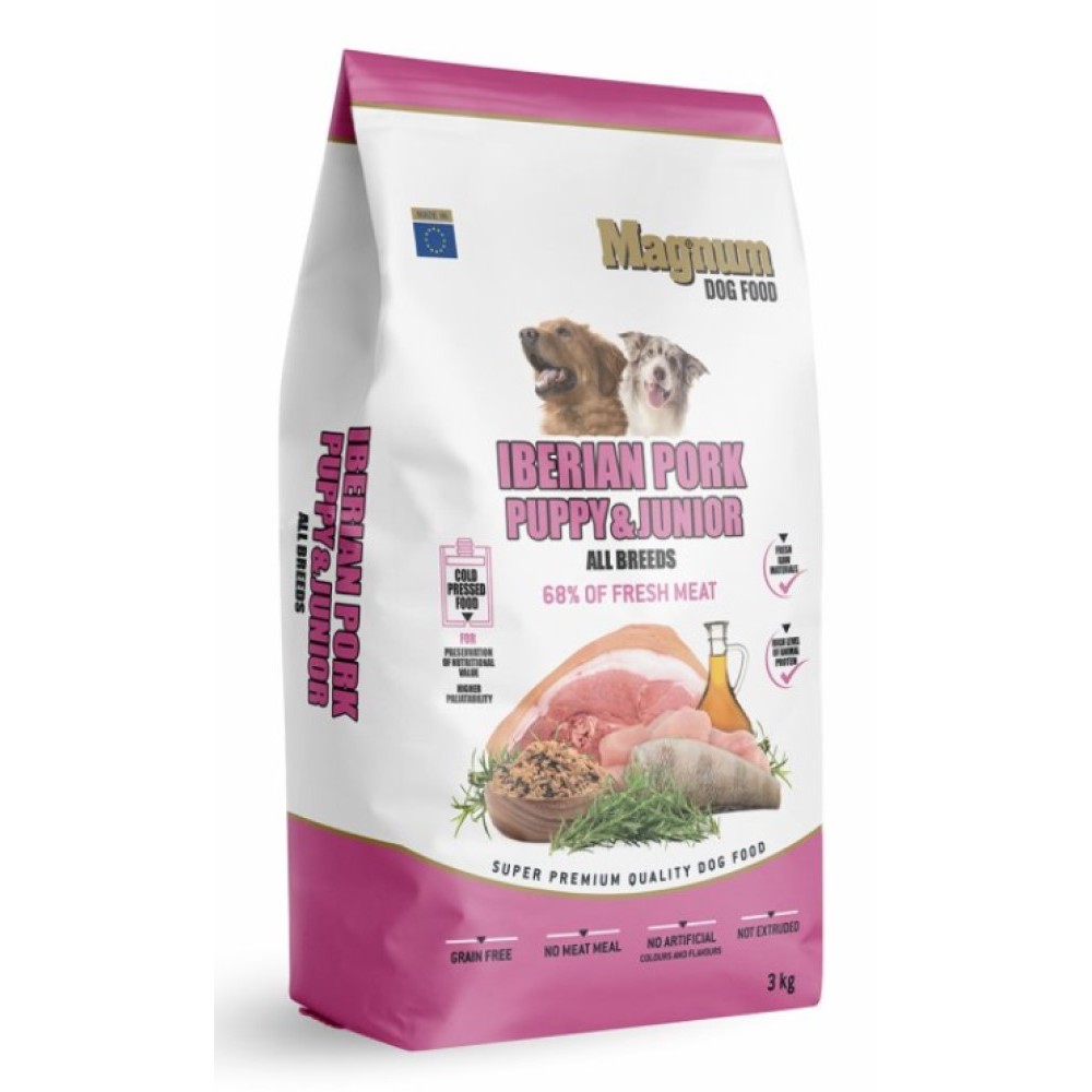 Levně Magnum 3kg Iberian Pork Puppy & Junior