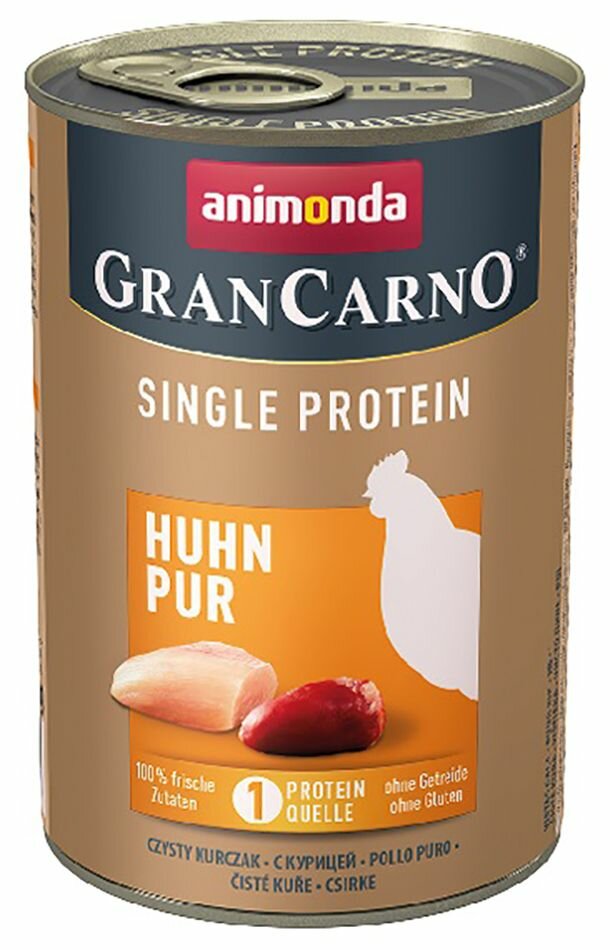 Levně Konzerva Animonda Gran Carno Single Protein kuřecí 400g EXPIRACE 12/2023