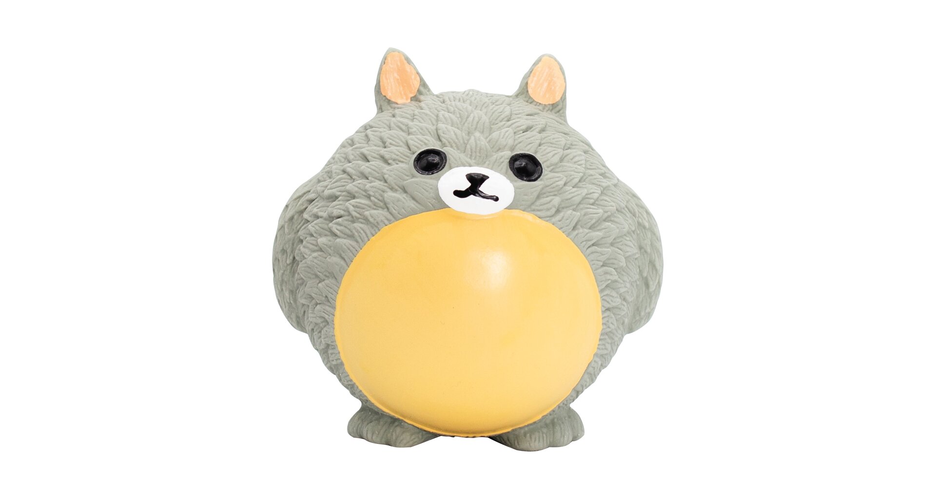 Levně Míček v designu Totoro, se zvukem, 8 cm, latex, HipHop Barva: Šedá