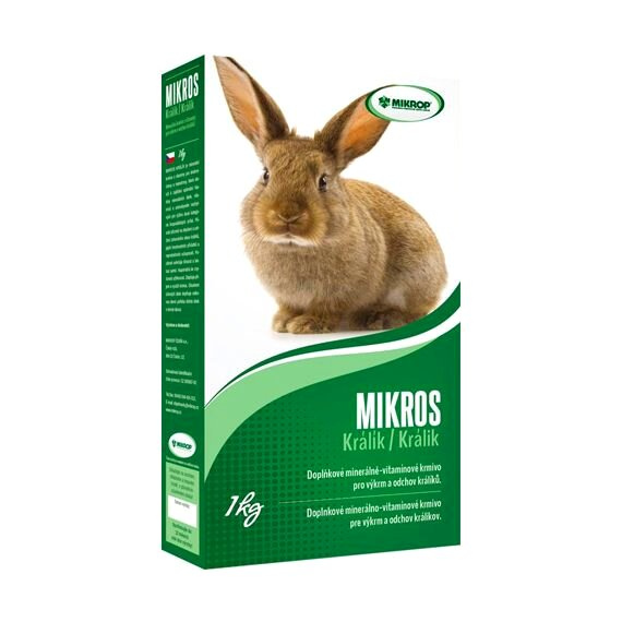 Levně Mikros Králík - krmivo s vitamíny a minerály - 1kg