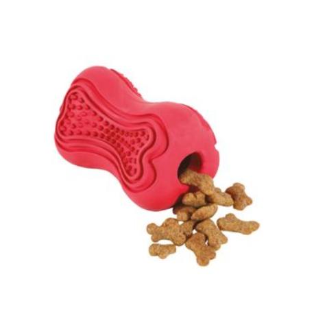 Hračka pes TITAN gumová kost L červená Zolux
