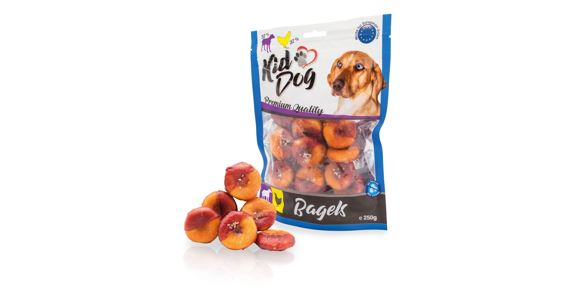 Levně KIDDOG jehněčí & kuřecí Bagel 250g