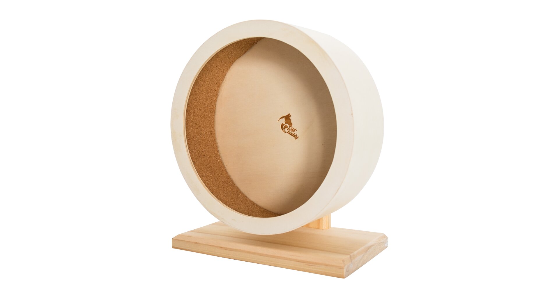 PetBuddy kolotoč, běhací kolo pro křečky, borové dřevo/korek Délka: 21cm