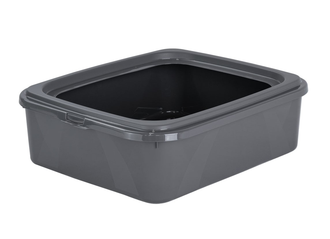 Toaleta pro kočky s okrajem ANTHRACIT