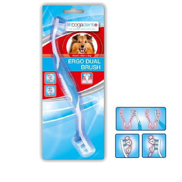 BOGAR bogadent ERGO DUAL KARTÁČEK, pes, 1 ks