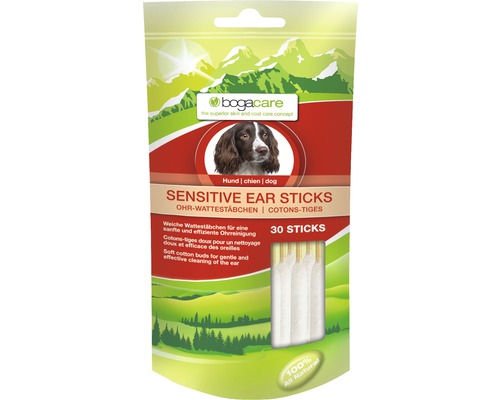 Levně BOGAR bogacare SENSITIVE EAR STICKS, pes, 30 ks