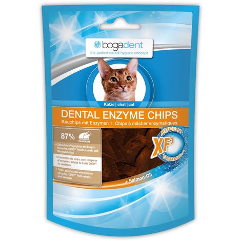 Levně BOGAR bogadent DENTAL ENZYME CHIPS, kočka, 50 g