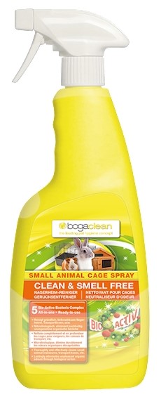 Levně BOGAR bogaclean CLEAN & SMELL FREE small animal cage spray, 500 ml