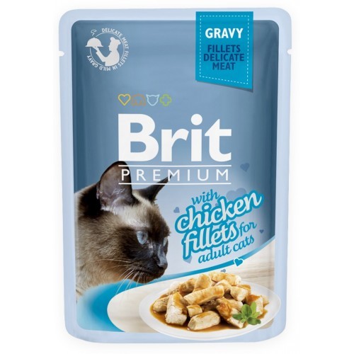 Levně Brit premium cat kaps.filety s kuřecím ve šťávě 85g