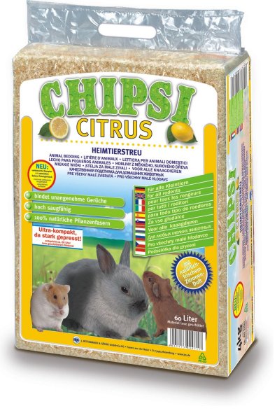 Levně CHIPSI lisované hobliny citrus 60 l