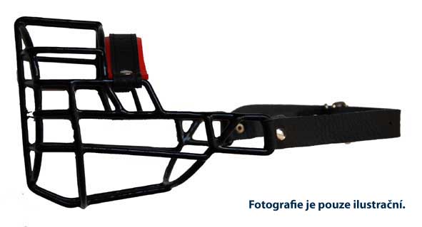 Náhubek gumoplast / kůže - knírač malý PES